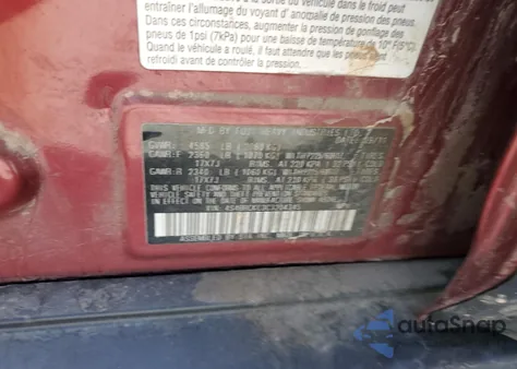 2012 Subaru Outback 2.5I Limited from USA, damaged, VIN 4S4BRCKC3C3204345